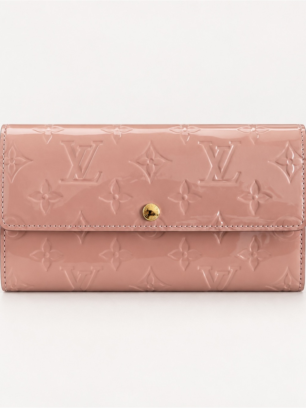 Louis Vuitton Monogram Vernis Sarah Wallet Rose Pink